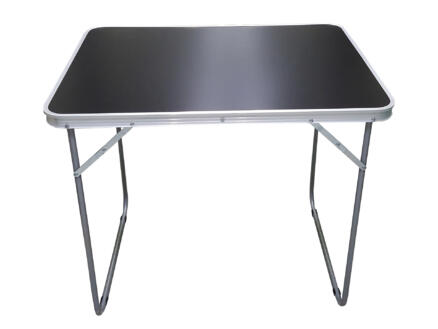 Garden Plus Haida table de camping 80x60 cm gris/noir