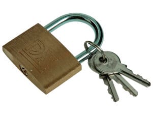 Mack Hangslot + 3 sleutels 40mm
