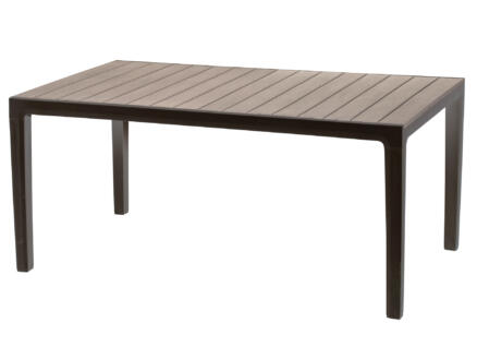 Harmony table de jardin 160x90 cm cappuccino/brun 1