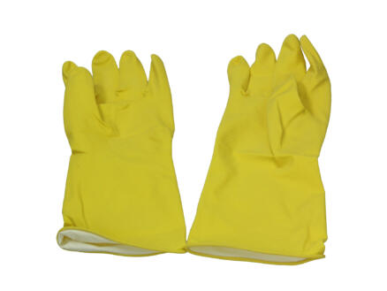 Huishoudhandschoenen XL latex geel