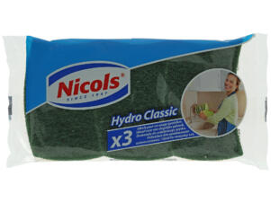 Nicols Hydro Classic éponge à récurer 3 pièces