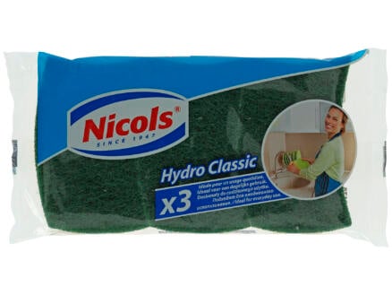 Nicols Hydro Classic schuurspons 3 stuks 1