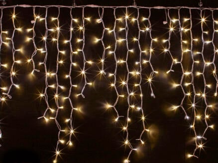 Icicle Flash rideau lumineux LED 3x0,7 m blanc chaud