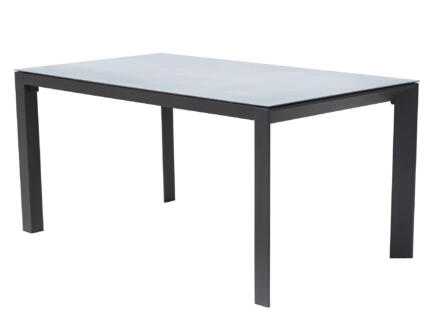 Garden Plus Icod table de jardin 200x100 cm noir/gris 1