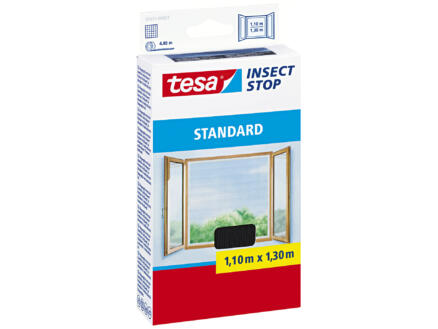 Tesa Insect Stop Standard klittenband ramen 1,1x1,3 m zwart 1