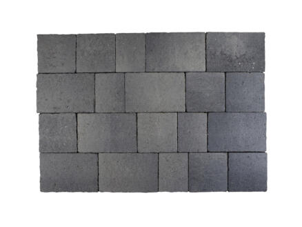 Klinkers en opus romain petit 2,76m² gris-noir 1