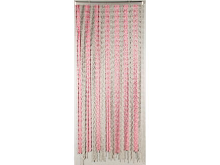 Confortex Knots rideau de porte 90x200 cm rose et gris