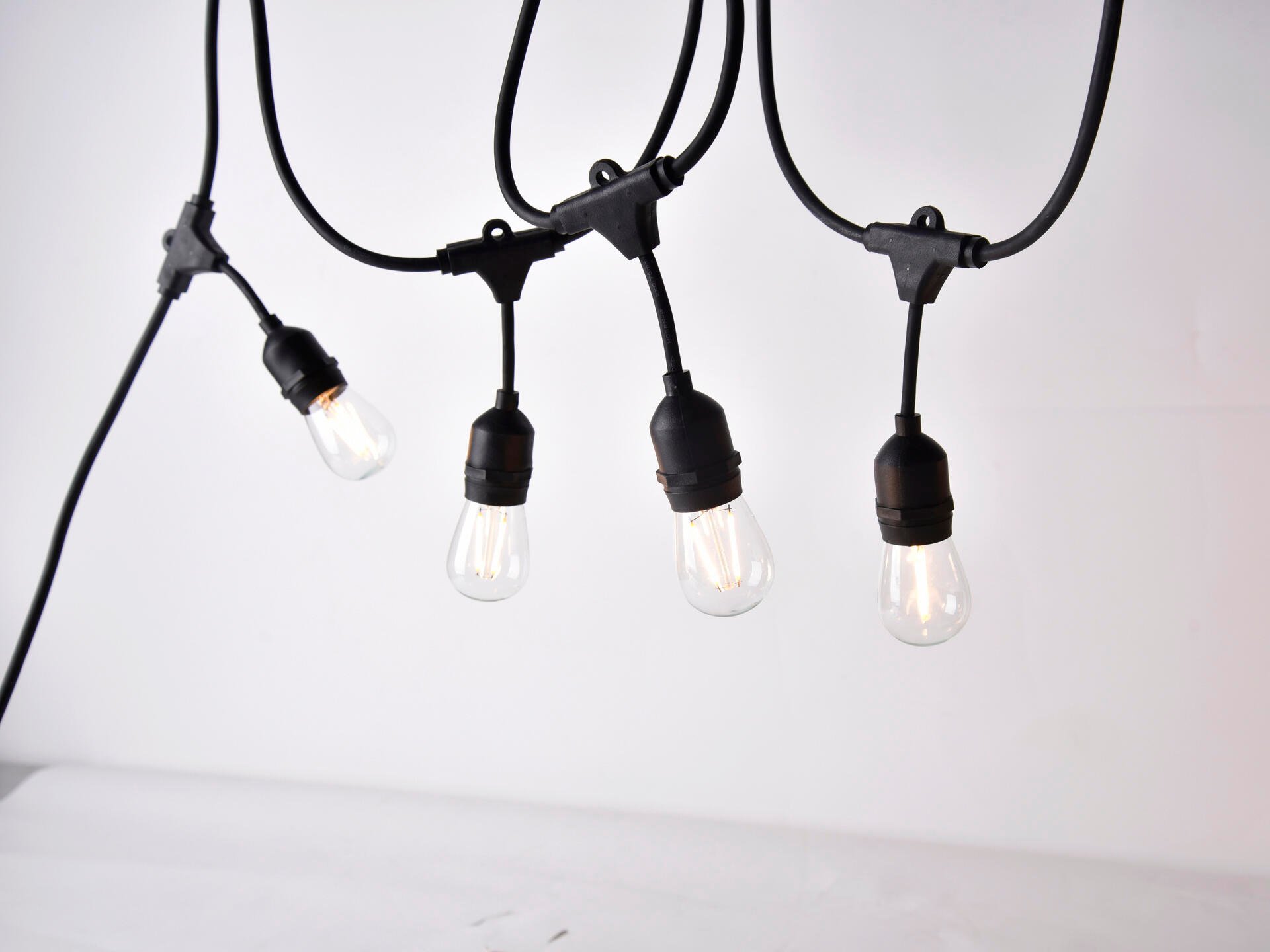 Zus Onderscheid Raadplegen LED lichtslinger E27 2W wit 10 lampen | Hubo