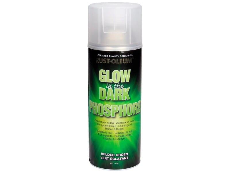 Laque en spray Phosphore Glow in the dark mat 0,4l vert clair