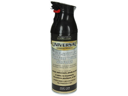 Rust-oleum Laque en spray toutes surfaces universal brillant 0,4l noir 1