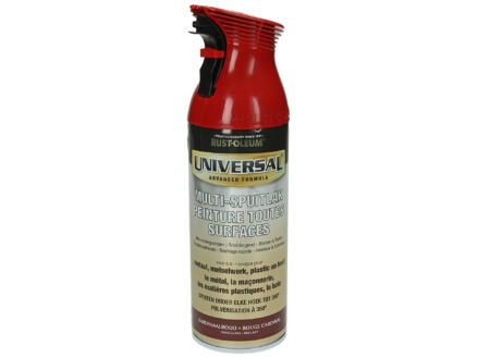 Rust-oleum Laque en spray toutes surfaces universal brillant 0,4l rouge cardinal 1