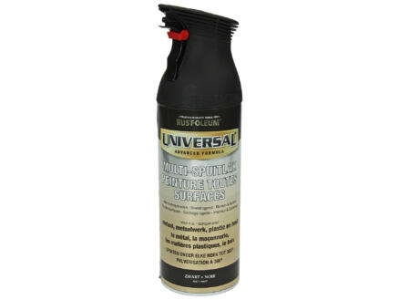 Rust-oleum Laque en spray toutes surfaces universal mat 0,4l noir 1
