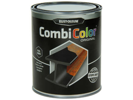 Rust-oleum Laque peinture métal satin 0,75l noir foncé 1