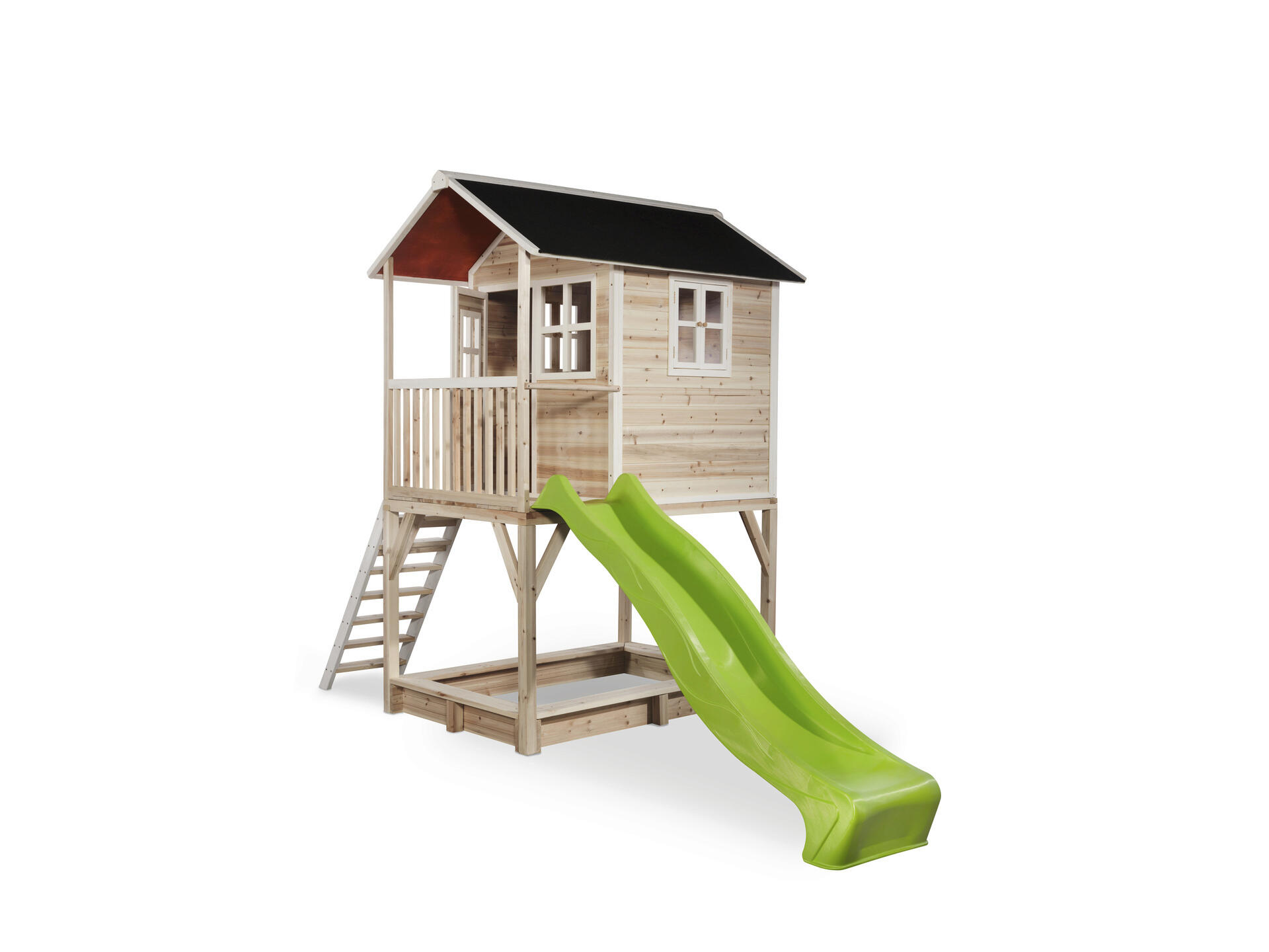 Exit Toys Loft 700 speelhuisje + glijbaan groen