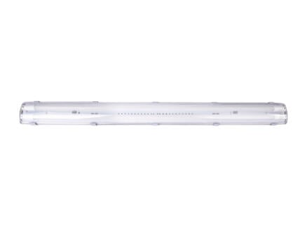 Luminaire fluorescent TL avec lampe LED G13 2x18 W 1260mm blanc froid 1