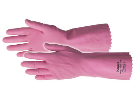 Busters Magic Touch huishoudhandschoenen S/M latex roze