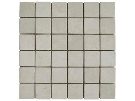 Marble Tumbled mosaïque 30x30 cm 4,8x4,8 cm beige 1