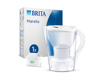 Brita Marella waterfilterkan 2,4l wit + 1 Maxtra Pro All-in-One filterpatroon 1