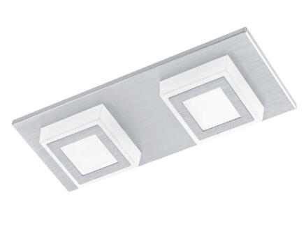 Eglo Masiano LED plafondspot 2x3,3 W aluminium