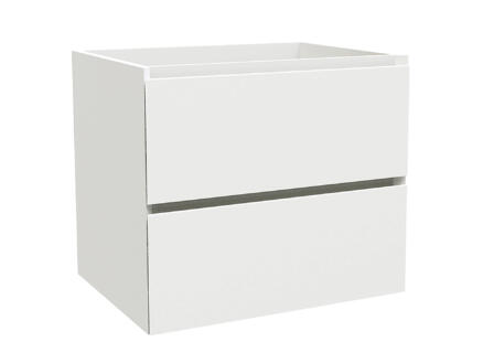 Max meuble lave-mains 60cm 2 tiroirs blanc mat 1