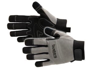 Busters Mechanic gants de protection XL cuir artificiel gris