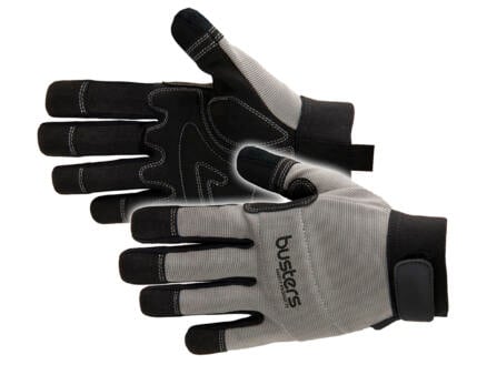 Busters Mechanic gants de protection XL cuir artificiel gris 1