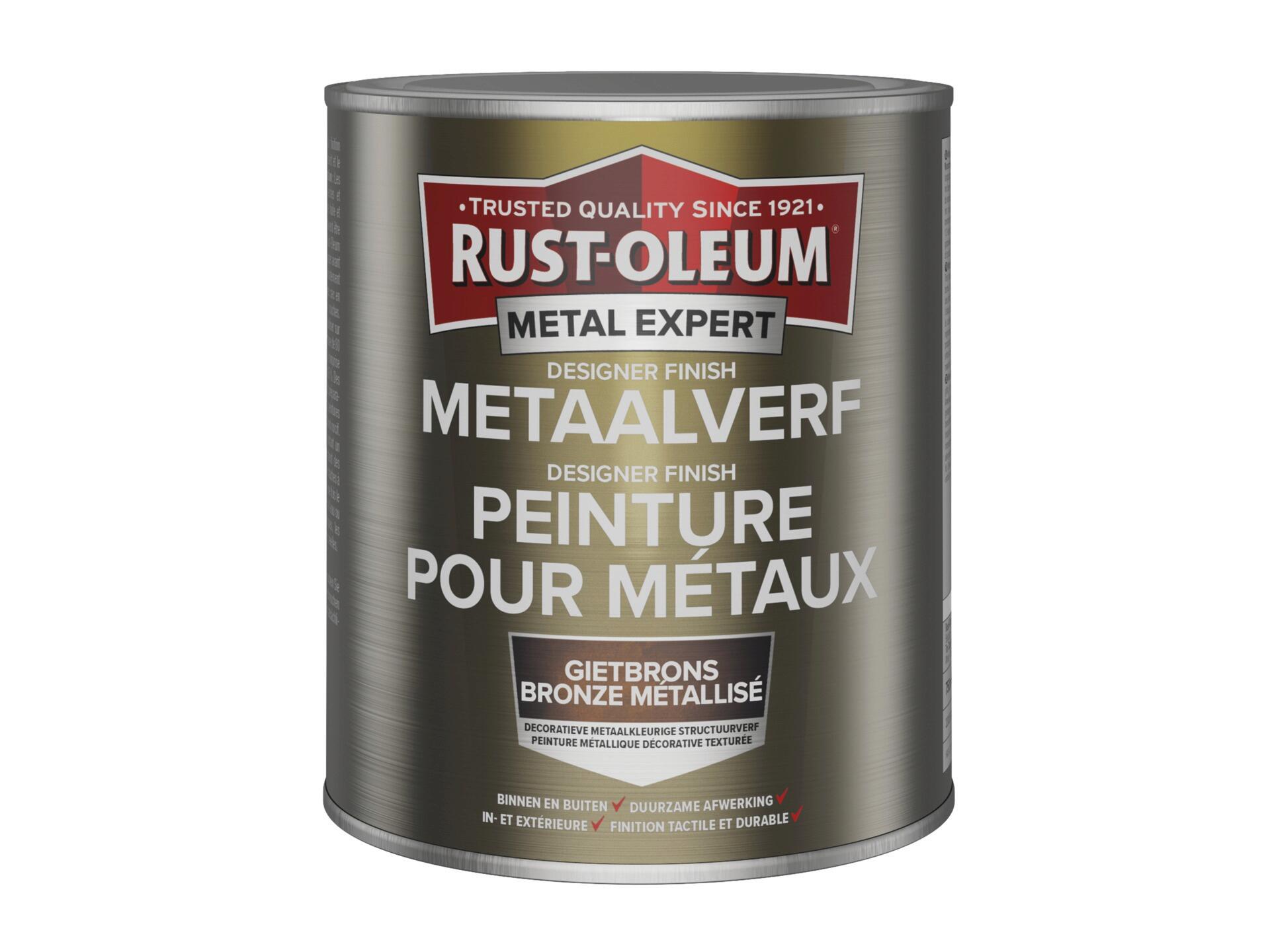 Rust-oleum Metal Expert Designer Finish metaalverf 750ml gietbrons