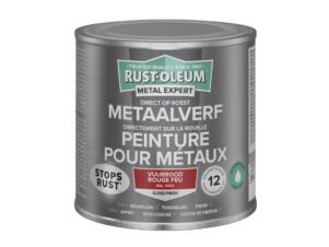 Rust-oleum Metal Expert metaalverf hoogglans op waterbasis 250ml vuurrood