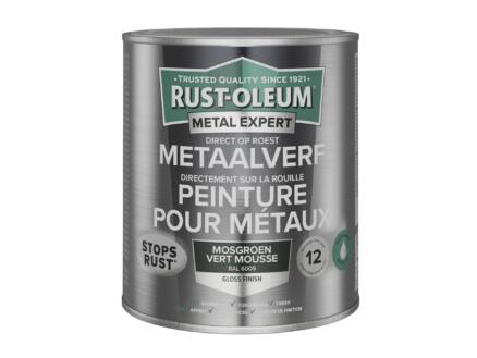 Rust-oleum Metal Expert metaalverf hoogglans op waterbasis 750ml mosgroen 1