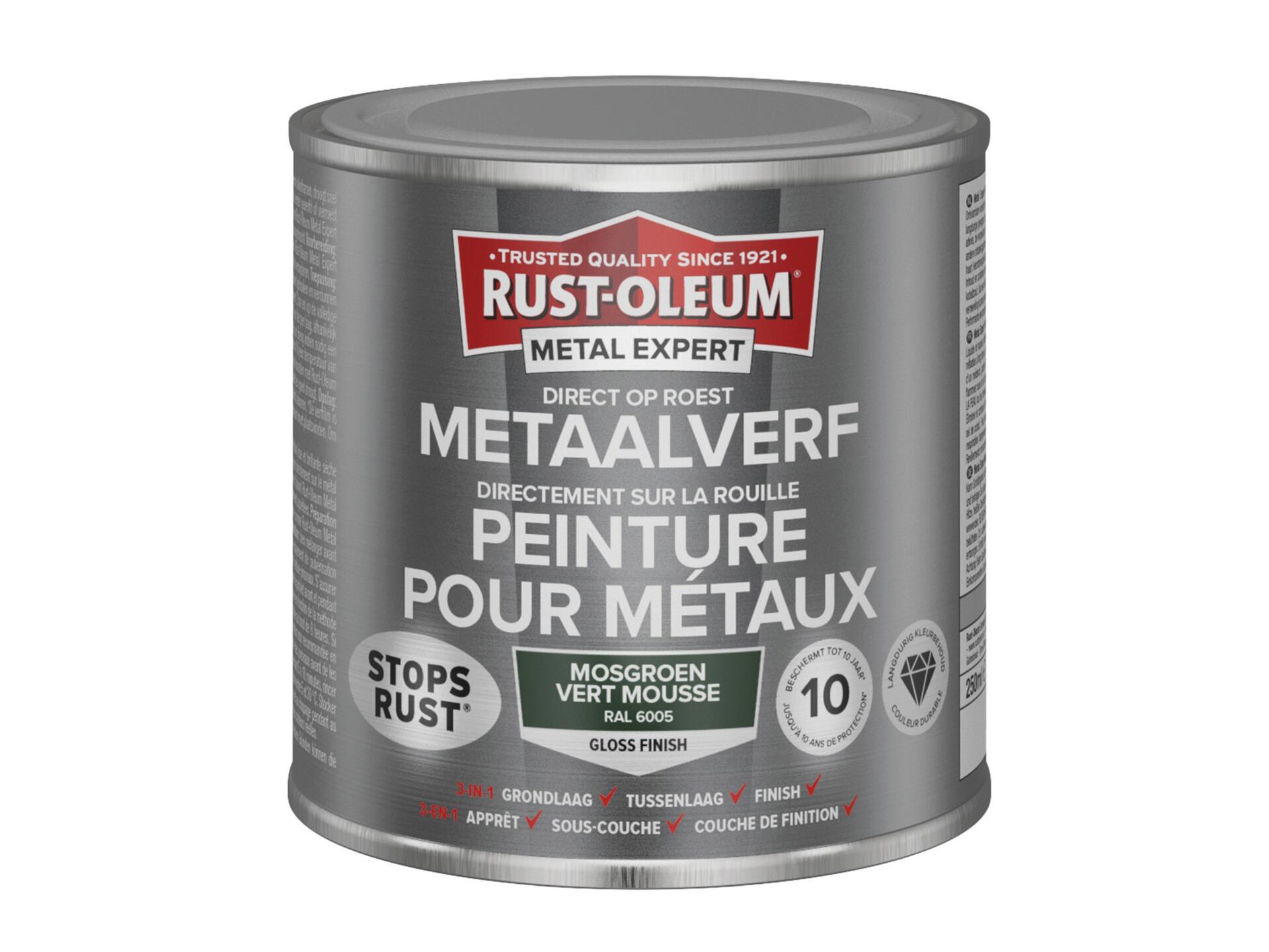Rust-oleum Metal Expert peinture pour métaux brillant 250ml vert mousse