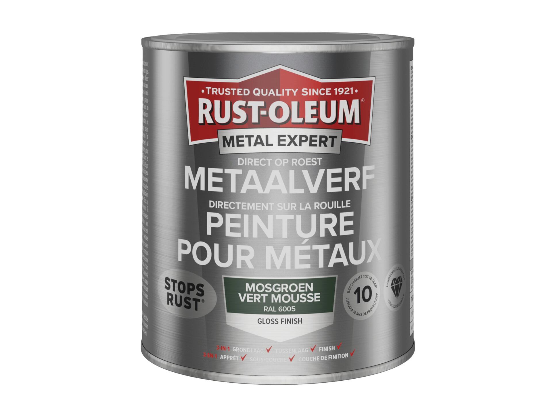 Rust-oleum Metal Expert peinture pour métaux brillant 750ml vert mousse