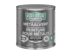 Rust-oleum Metal Expert peinture pour métaux brillant à base d'eau 250ml gris anthracite