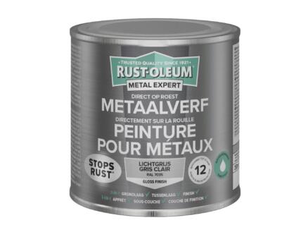 Rust-oleum Metal Expert peinture pour métaux brillant à base d'eau 250ml gris clair 1