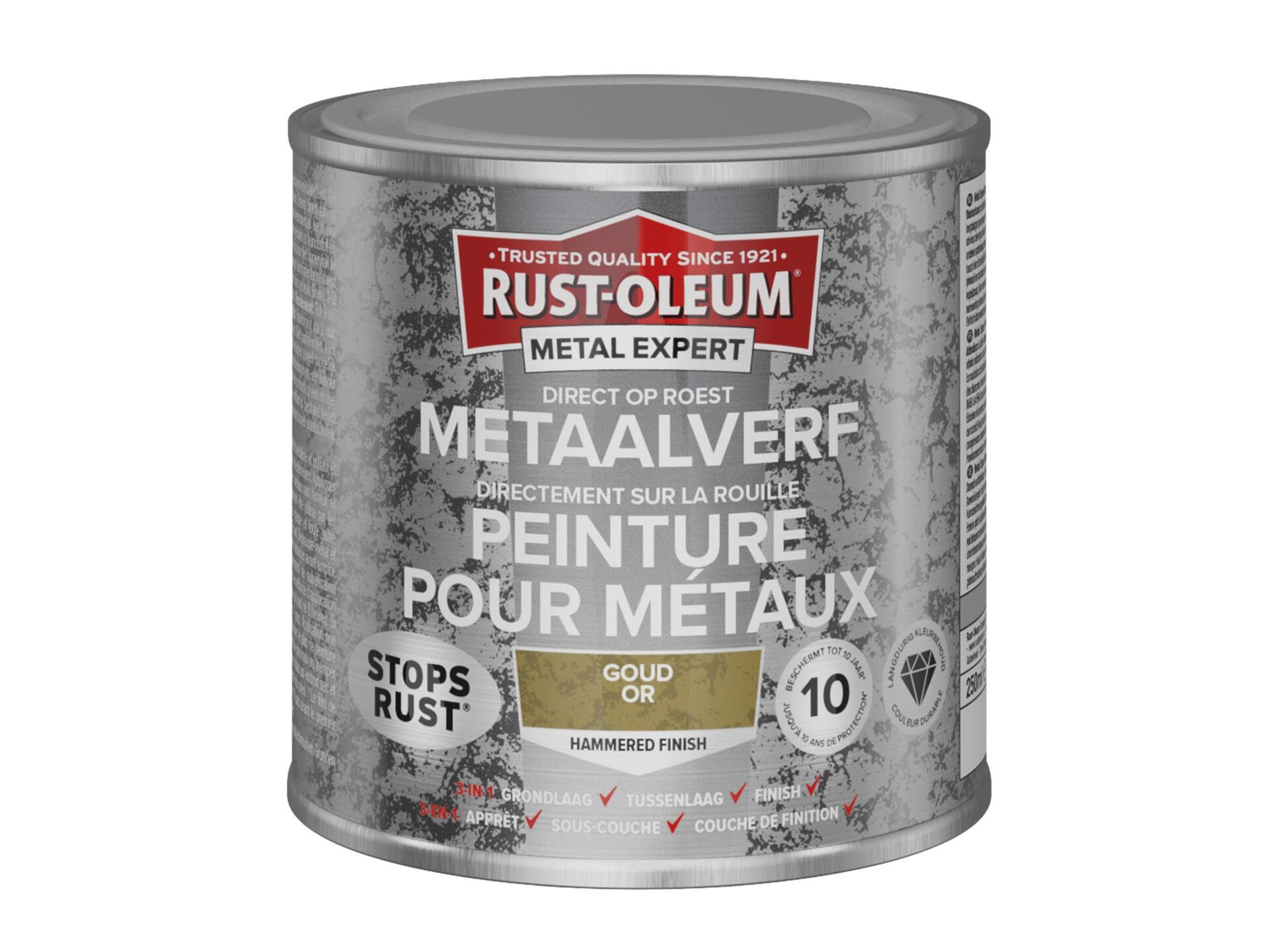 Rust-oleum Metal Expert peinture pour métaux martelé 250ml or