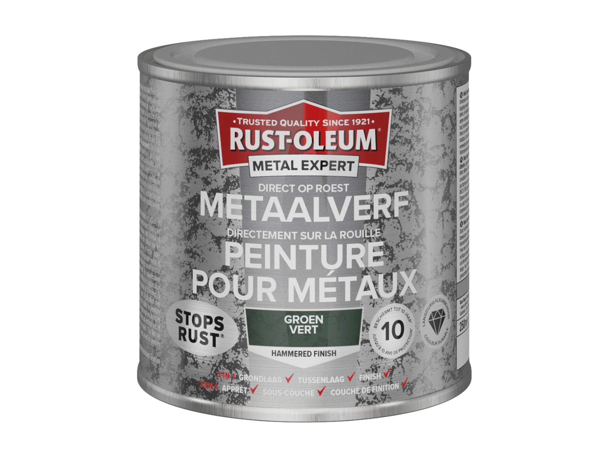 Rust-oleum Metal Expert peinture pour métaux martelé 250ml vert