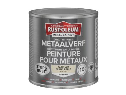 Rust-oleum Metal Expert peinture pour métaux satin 250ml blanc perlé 1