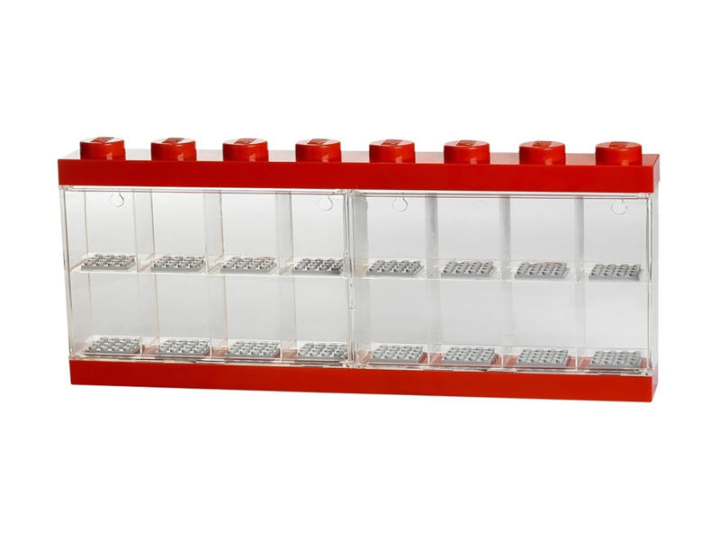 Minifigure 16 boîte de rangement rouge