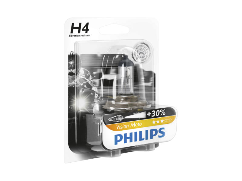 Philips Motorkoplamp MotoVision H4 12342PRBW