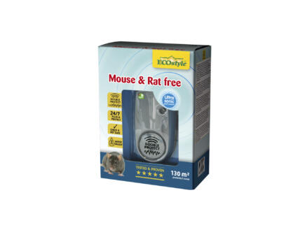 Ecostyle Mouse & Rat Free répulsif rats et souris à ultrasons 130m² 1