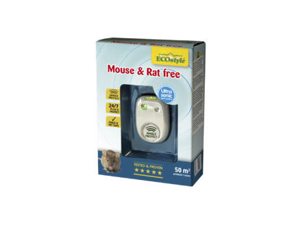 Ecostyle Mouse & Rat Free répulsif rats et souris à ultrasons 50m² 1