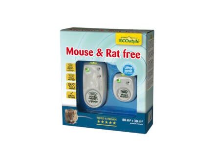 Ecostyle Mouse & Rat Free verjager 80m² + 30m² duopack 1