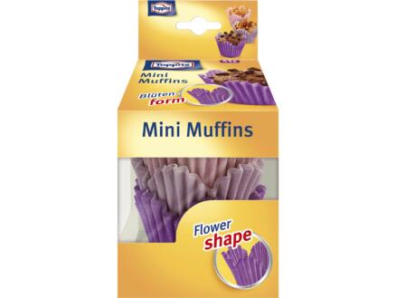 Muffin vorm 6cm paars 45 stuks