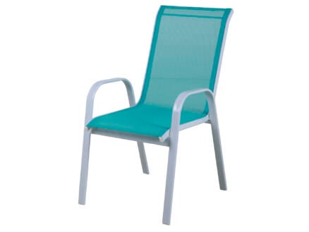 Garden Plus Murano chaise de jardin gris/bleu océan 1