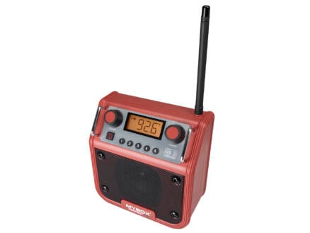 Mybox radio de chantier rouge 1
