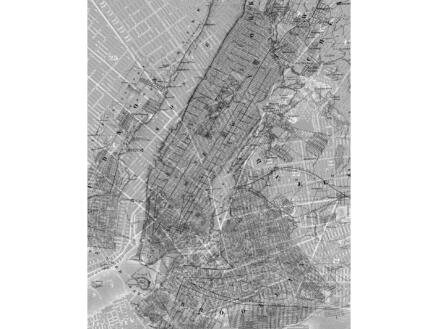 Komar New York Map digitaal fotobehang vlies 2 stroken 1