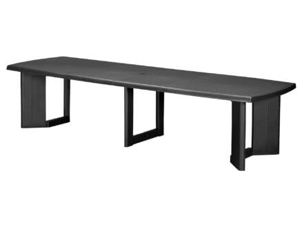 Allibert New York table de jardin 260x105 cm extensible jusqu'à 320cm gris 1