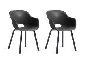 Keter Noa chaise de jardin noir 2 pièces