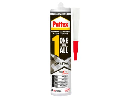 Pattex One For All Crystal montagekit 290g transparant 1