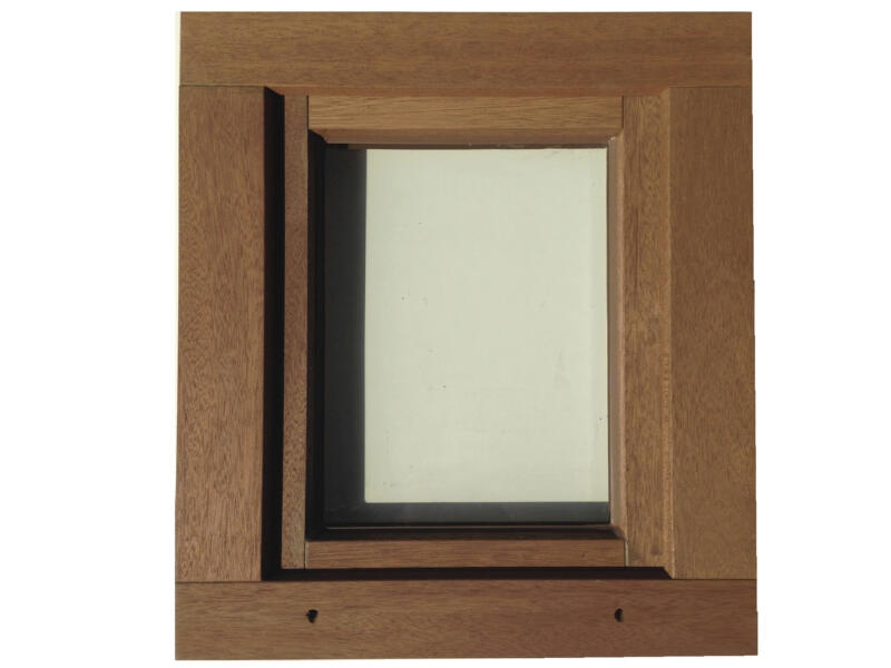 Openvallend raam 46x48 cm hout