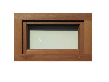 Openvallend raam 86x48 cm hout 1